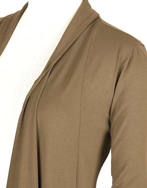 Load image into Gallery viewer, Women'S Drape Front Open Cardigan Long Sleeve Irregular Hem
