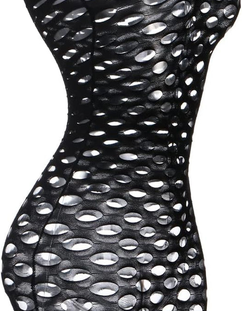 Load image into Gallery viewer, Sexy Womens Strapless Fishnet Lingerie Sleepwear Mini Dress Tube Chemise Bodysuit One Size
