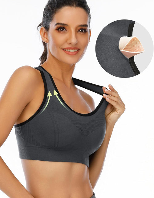 Load image into Gallery viewer, Women'S Sports Bras Padded Sports Bra Supportive Strappy Criss Cross Yoga Bra Workout Athletic Bras 3 Pack
